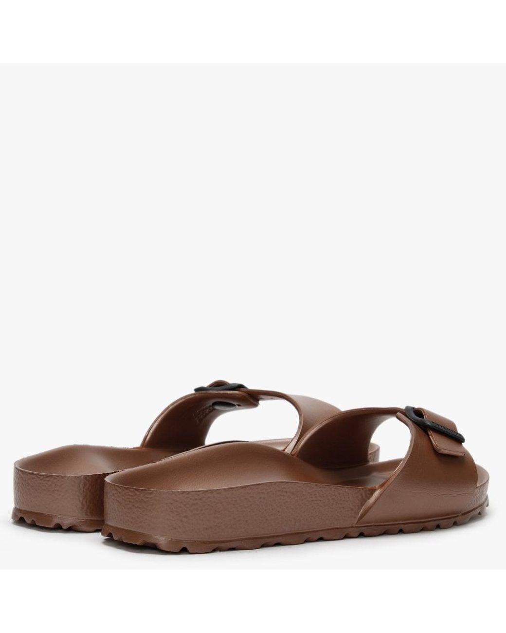 Birkenstock Rubber Madrid Eva Metallic Copper Mules in Brown | Lyst