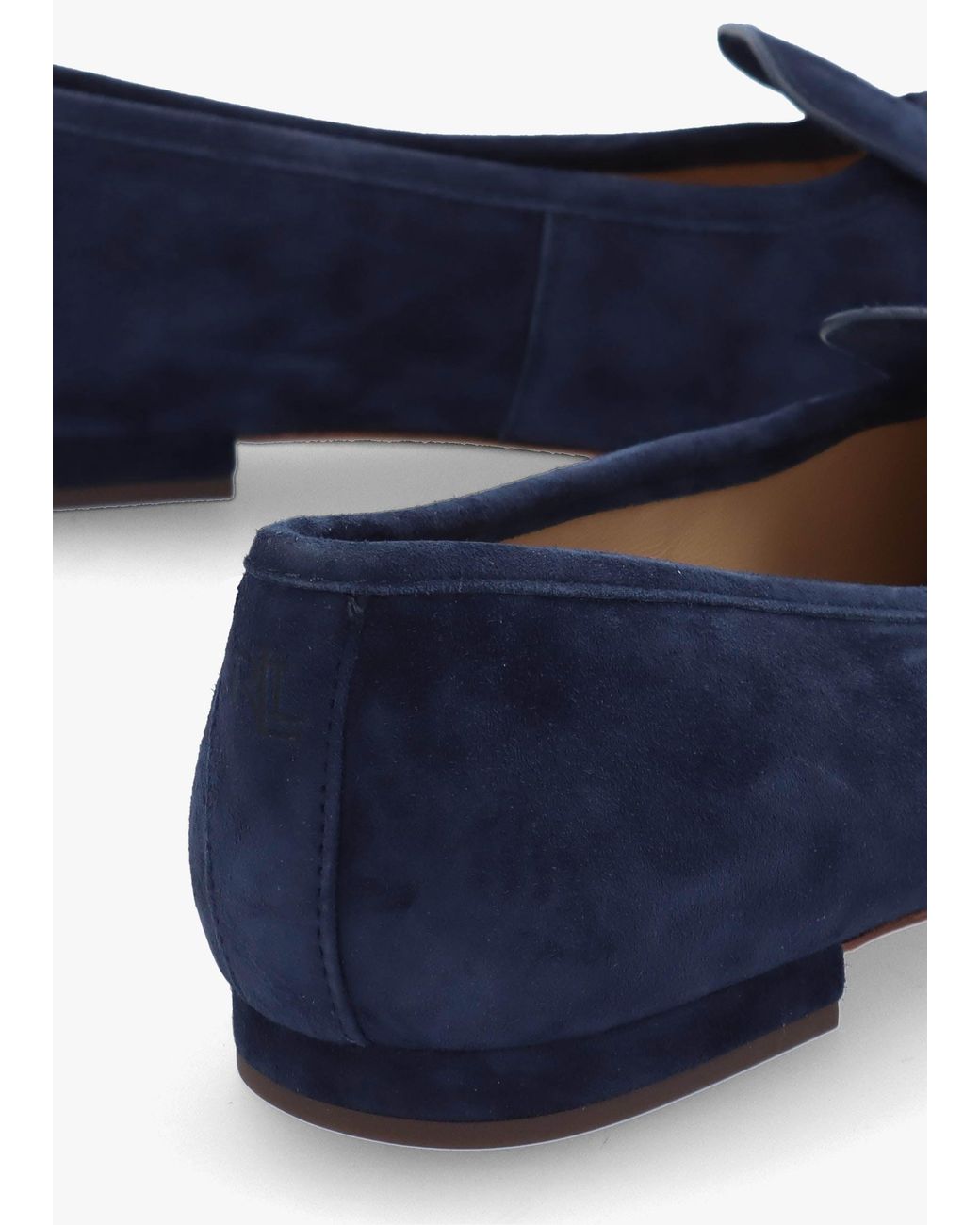 Ralph Lauren Blue Londyn Kiltie Lauren Ballet Pumps