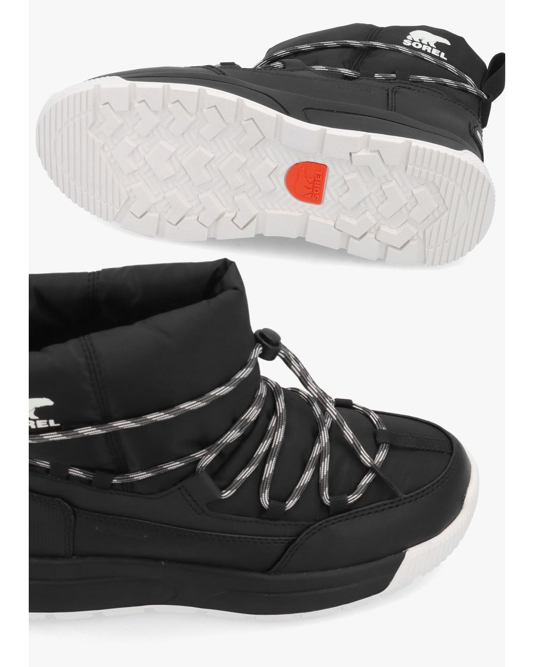 Sorel Black Whitney Iii Slip-On Waterproof Boots