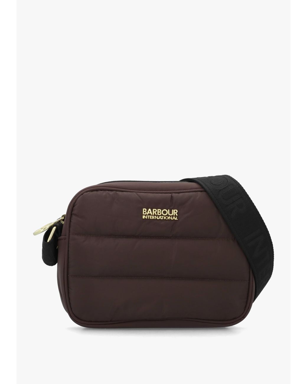 Barbour Brown Monaco Baffle Quilted Truffle Cross-Body Bag