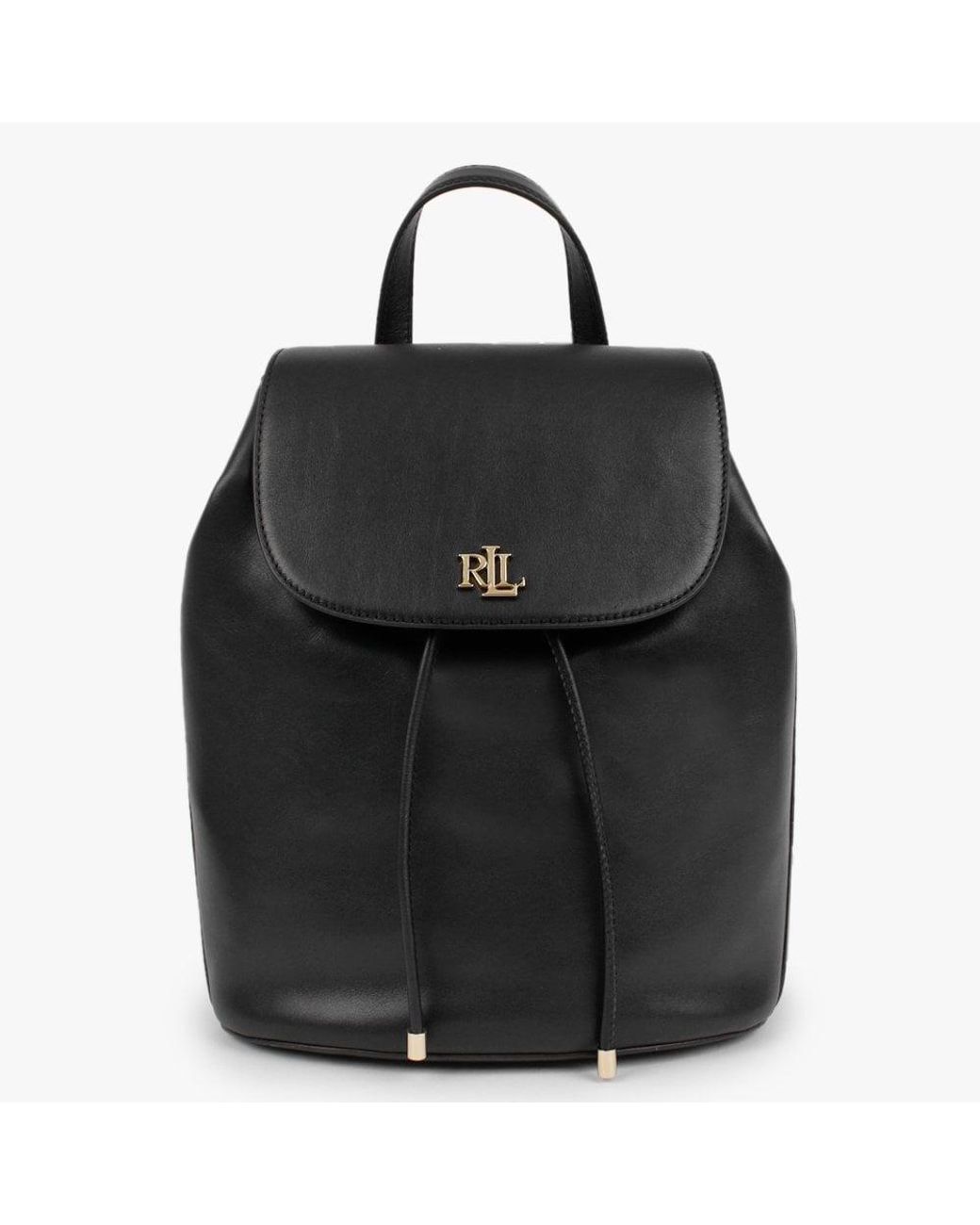 Lauren by Ralph Lauren Winny 25 Black Leather Backpack Lyst