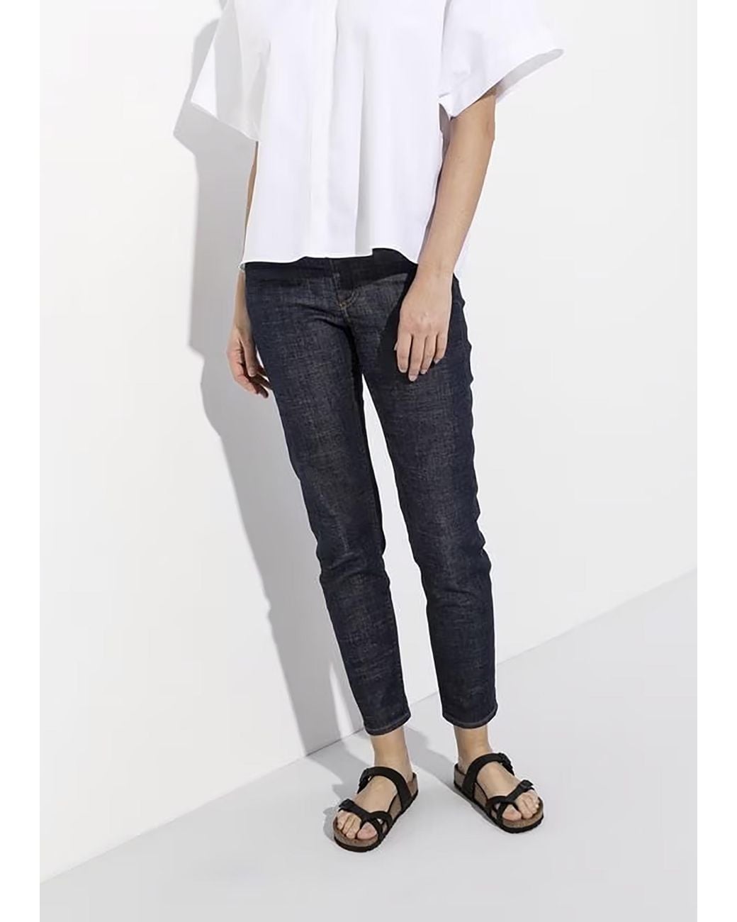 Birkenstock White Mayari Birko-Flor Thong Sandals