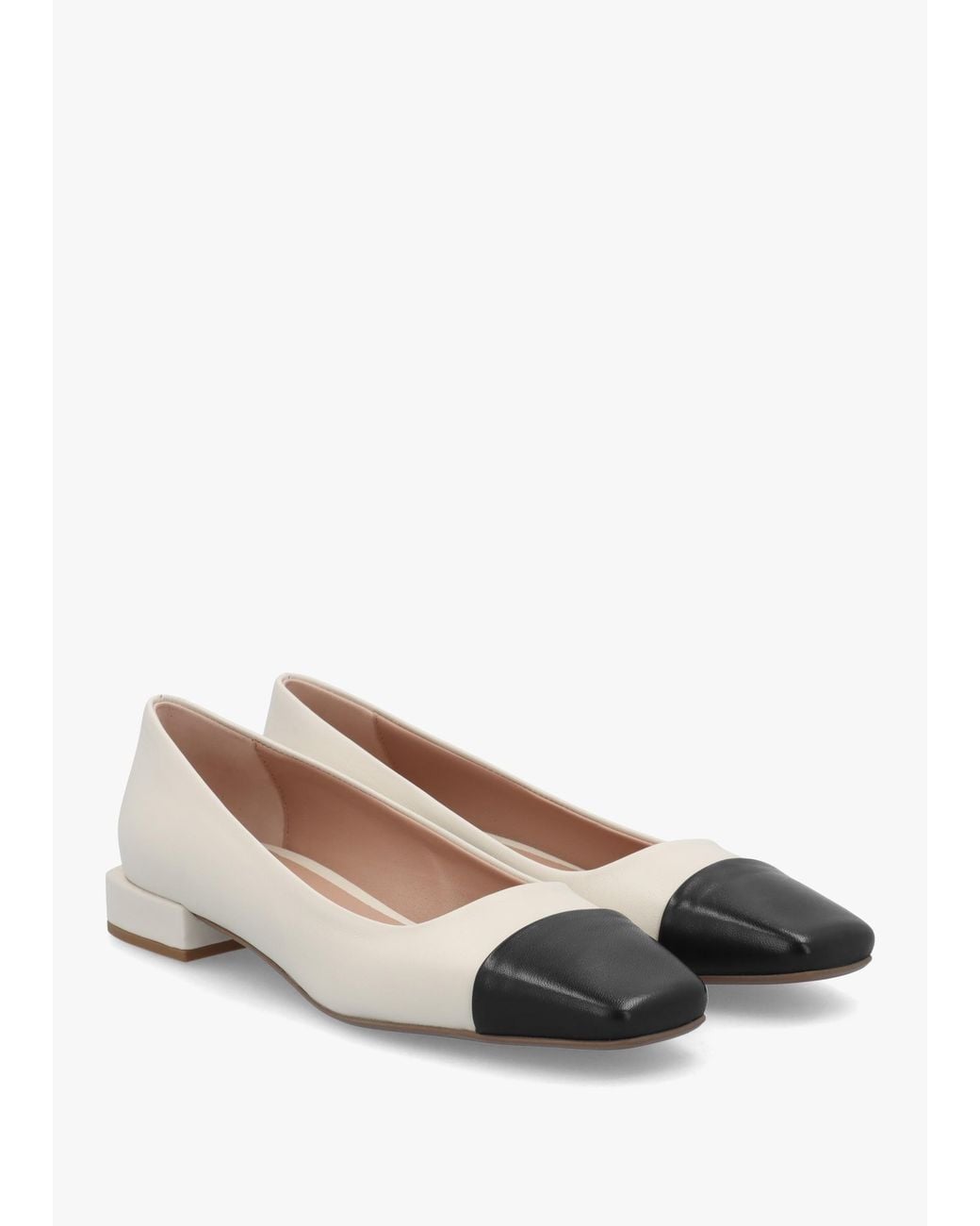 Daniel White Saria & Leather Toe Cap Pumps