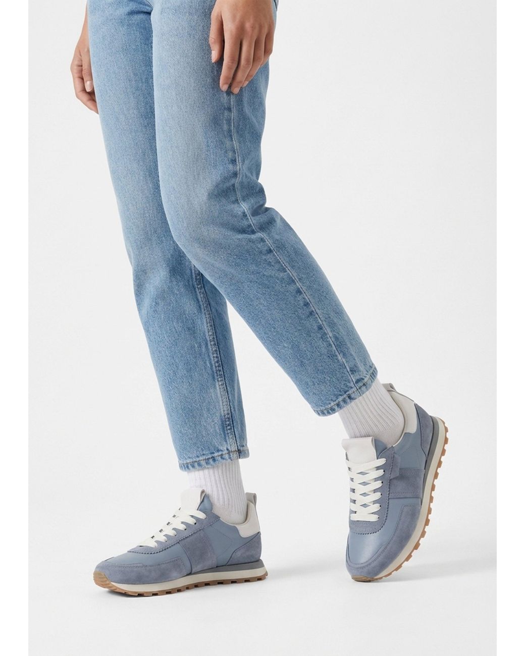 Daniel Blue Aimie Leather Runner Trainers