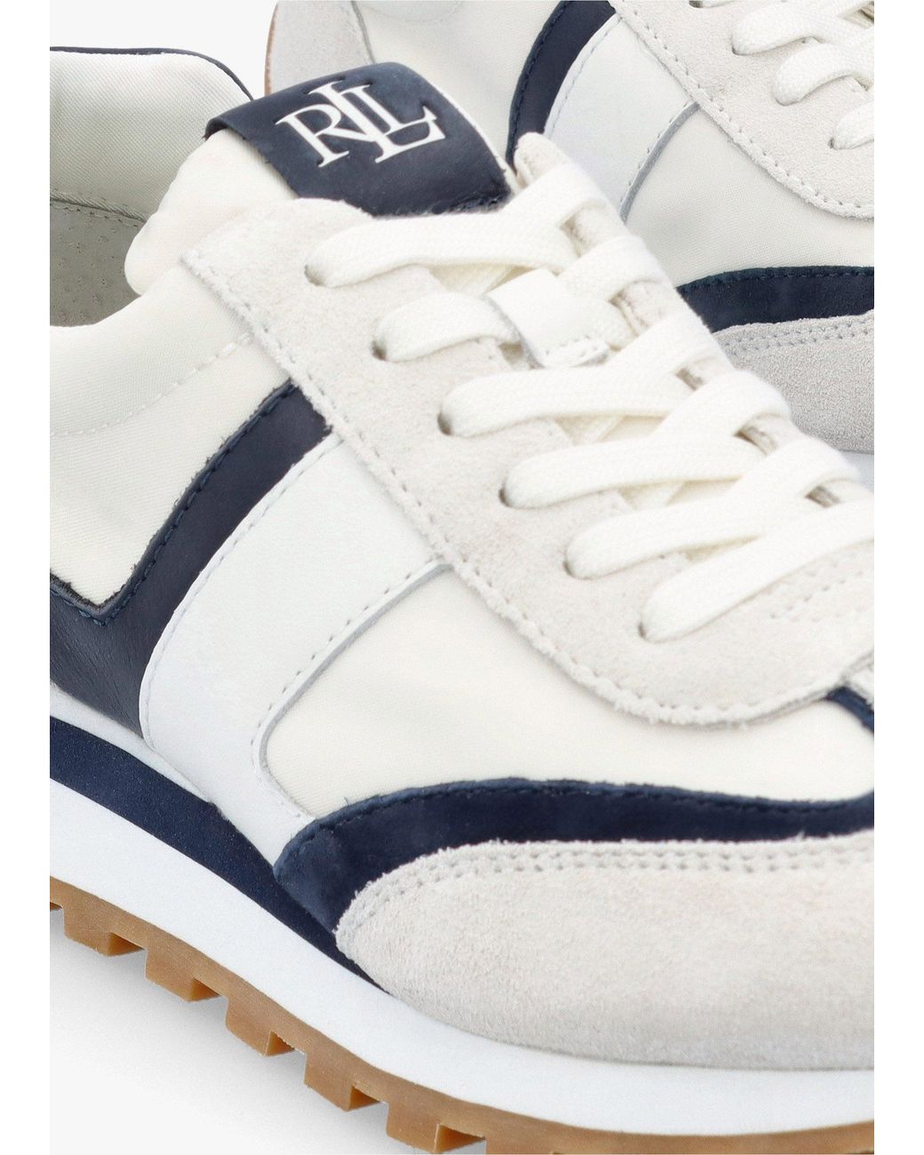 Ralph Lauren White Dani Snow & Leather & Suede Trainers