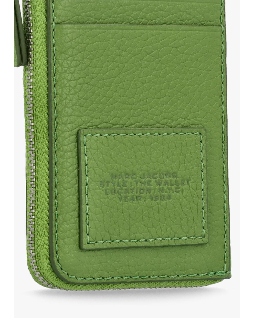 Marc Jacobs The Leather Top Zip Kiwi Multi Wallet Leather in Green Lyst UK
