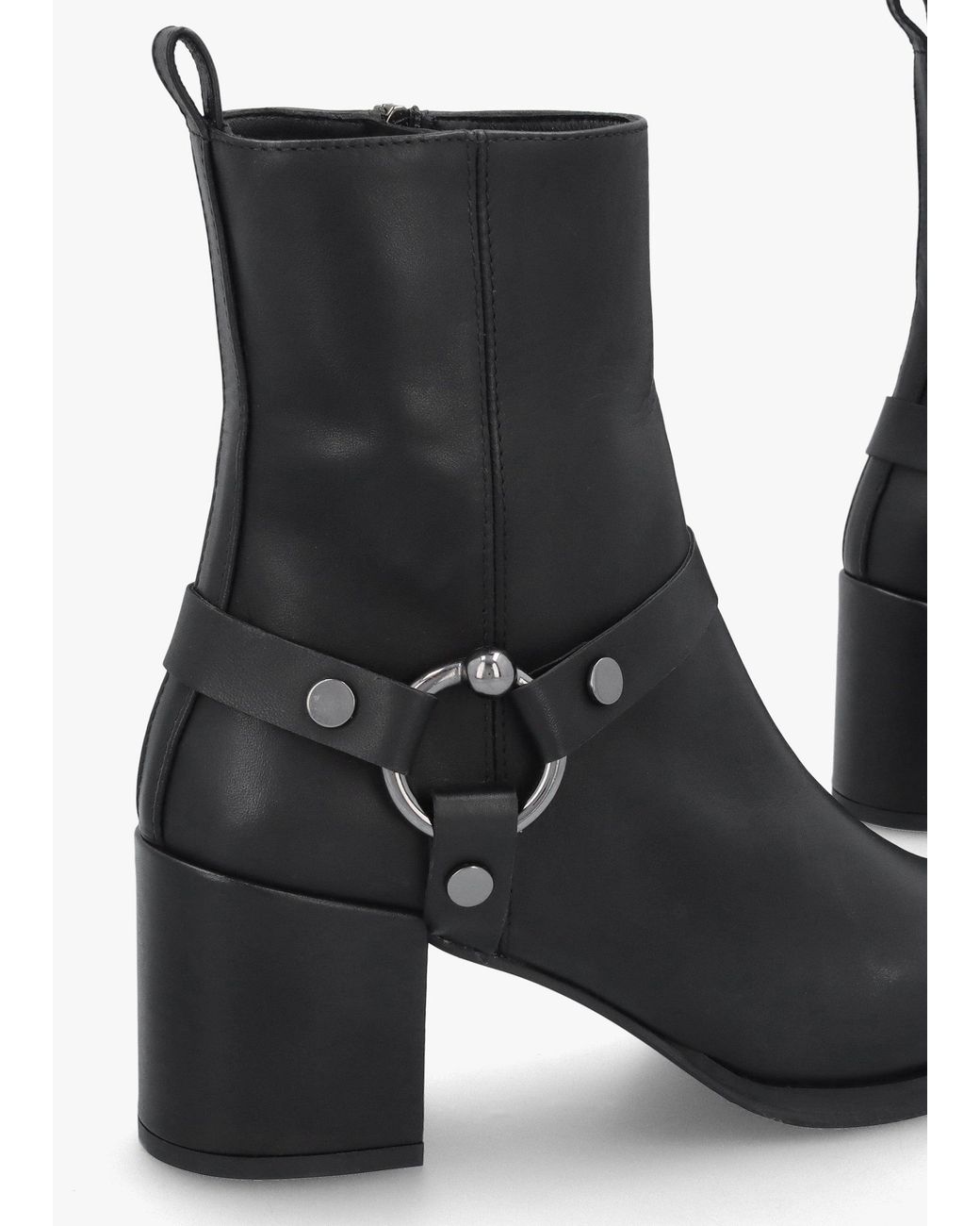 Daniel Black Faith Stirrup Block Heel Ankle Boots