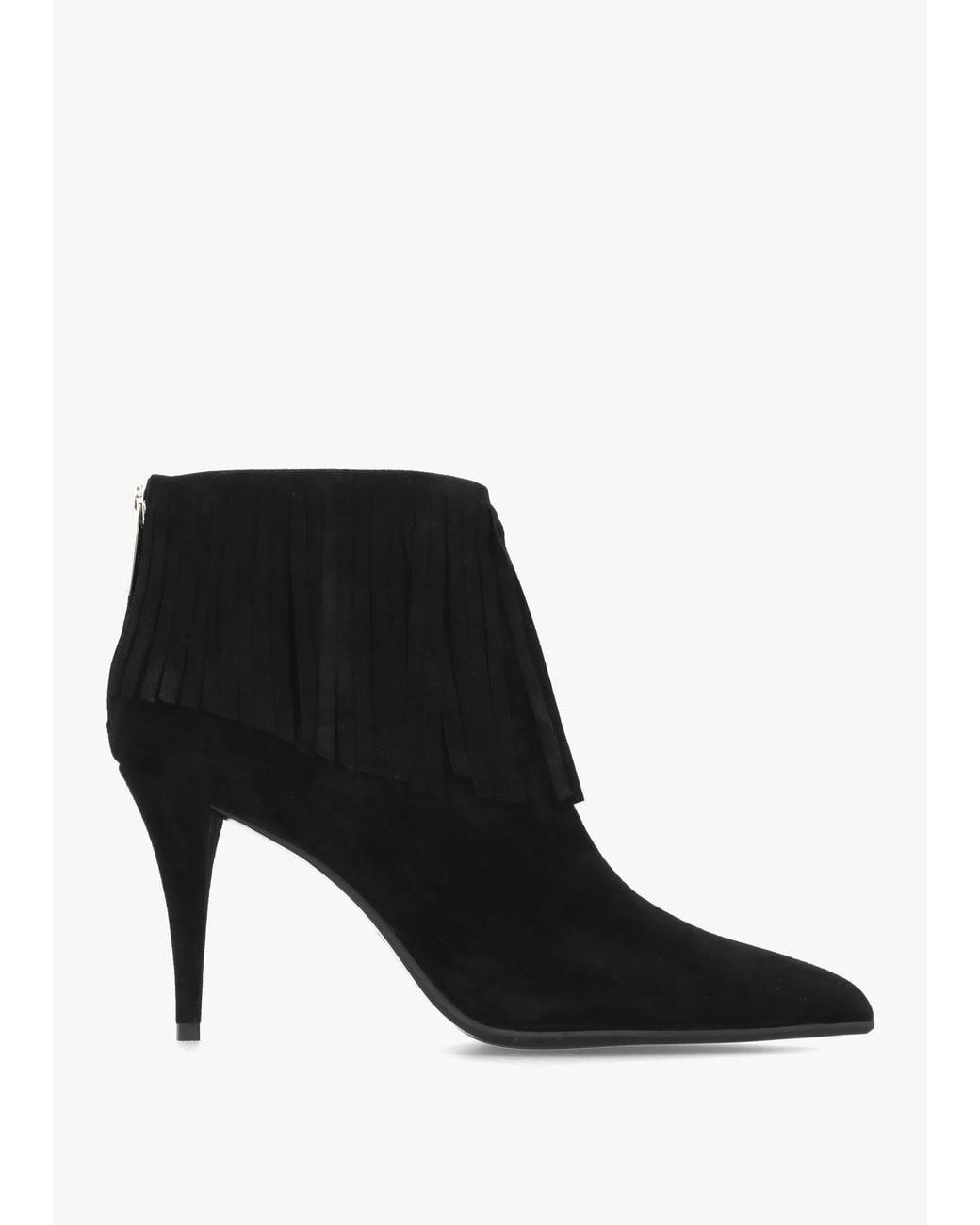 Daniel Black Stelle Fringed Heeled Ankle Boots
