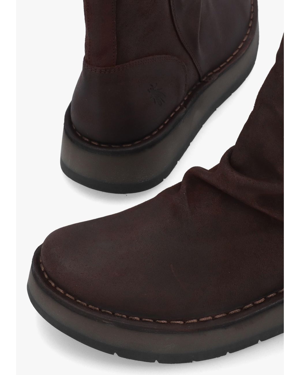 Fly London Brown Reno Expresso Antique Suede Ankle Boots