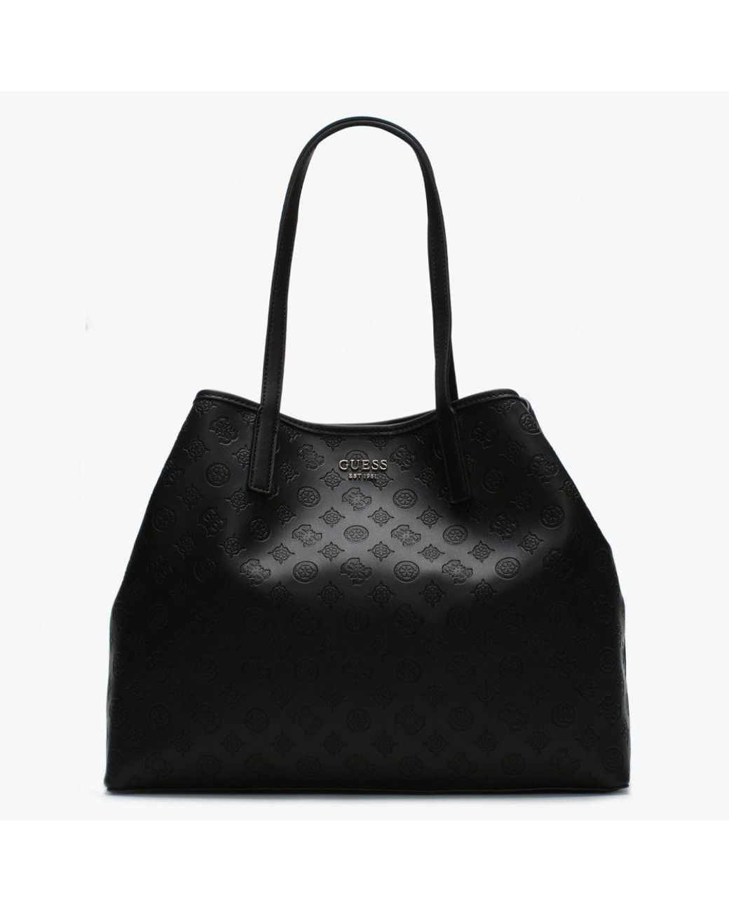 Guess Vikky Large Tote in Black | Lyst