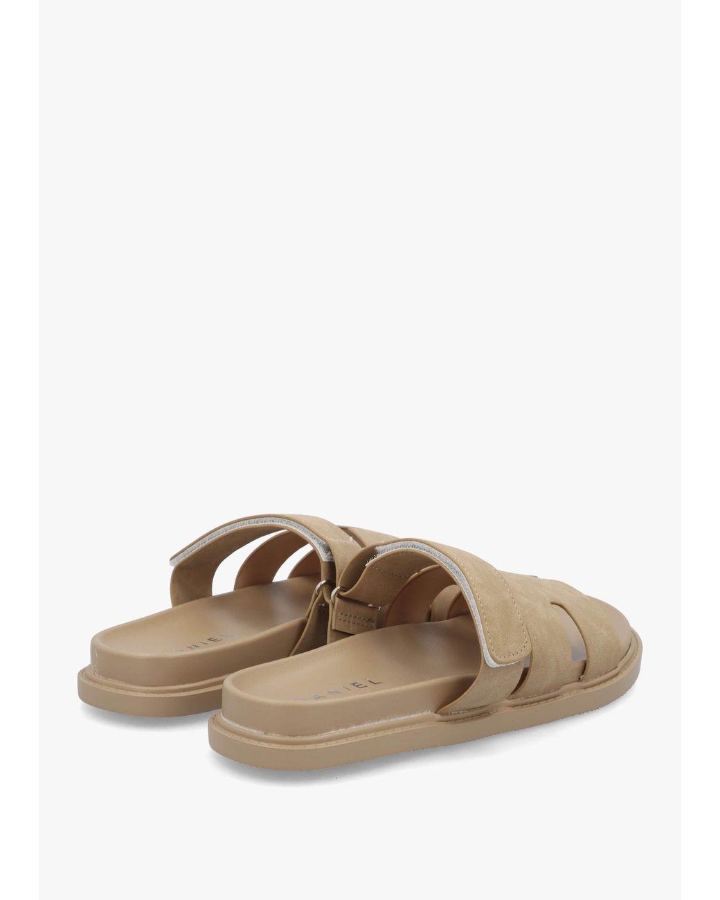 Daniel White Yemmy Taupe H Bar Flat Mules
