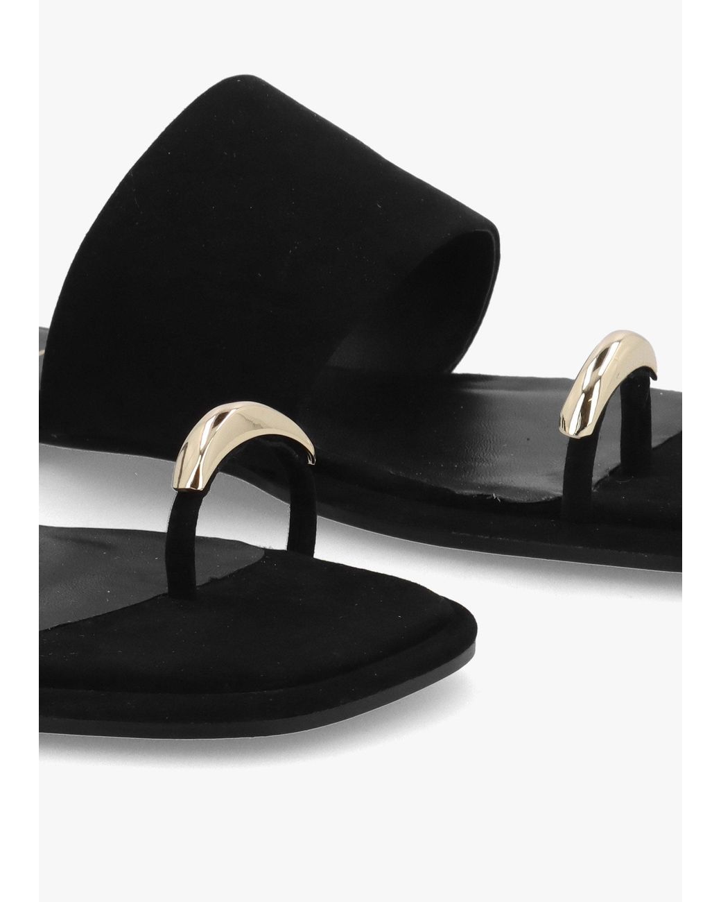 Daniel Black Eloop Ring Toe Post Flat Sandals