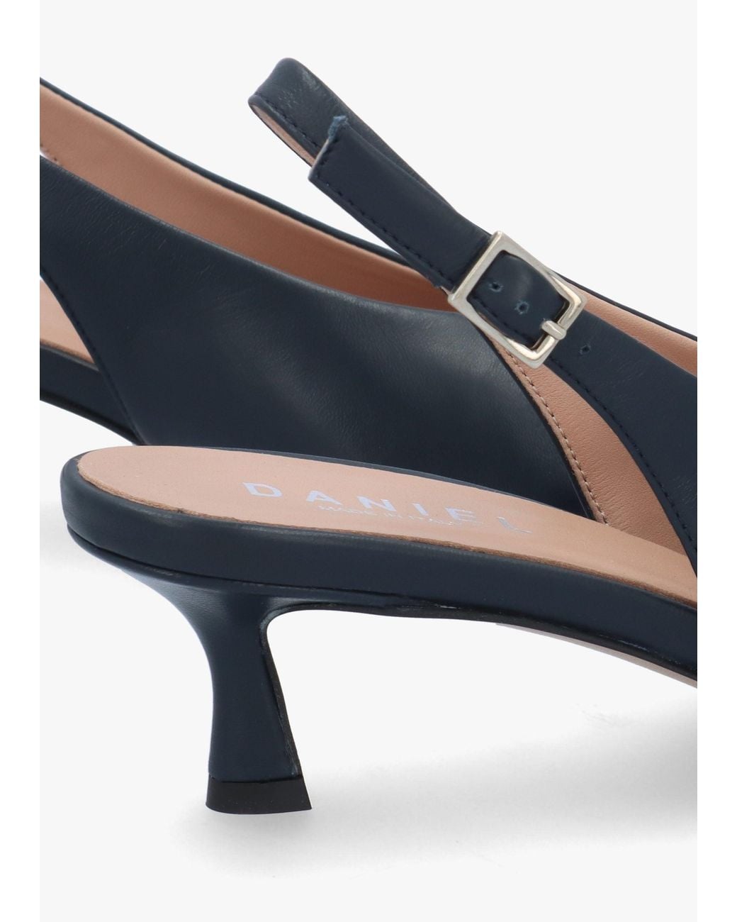 Daniel Blue Siamma Kitten Heel Sling Backs