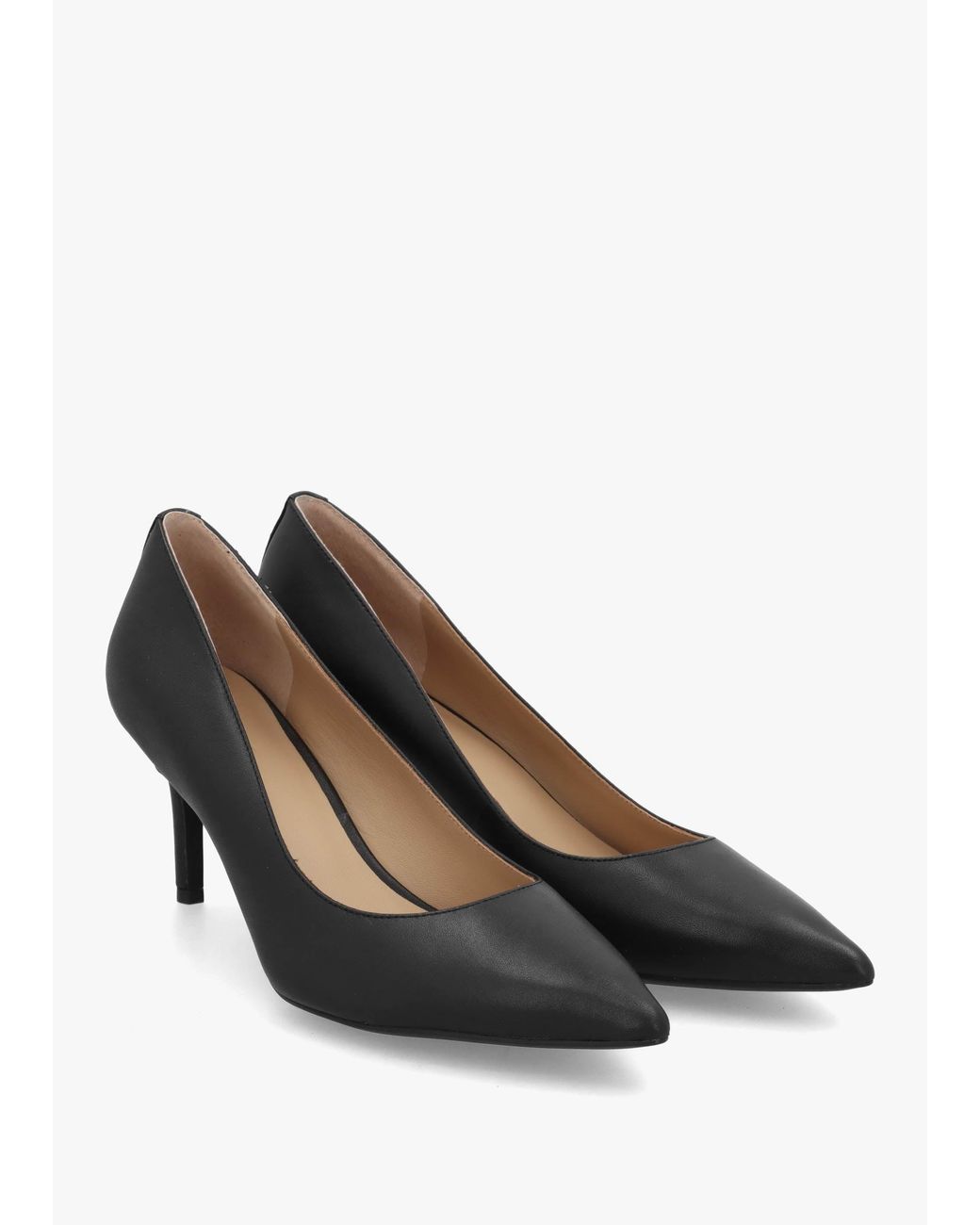 Ralph Lauren Black Lanette Ii Mid Heel Court Shoes