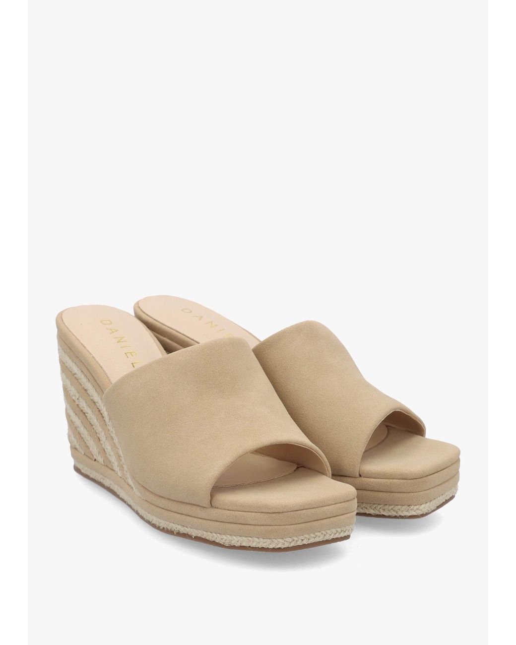 Daniel Natural Yana Striped Wedge Espadrilles