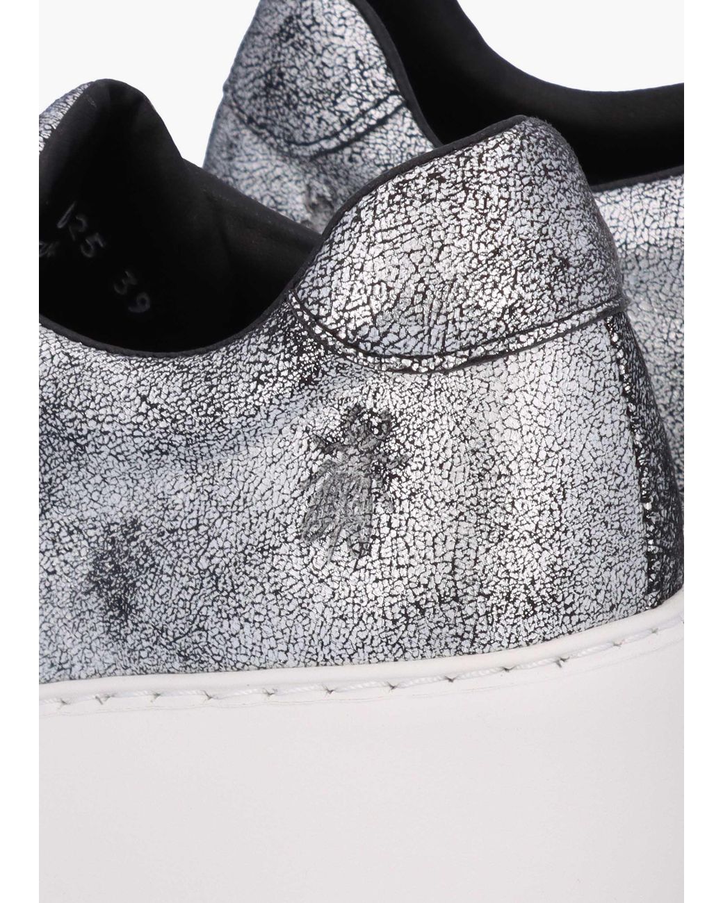 Fly London White Dito Ii Leather Wedge Trainers