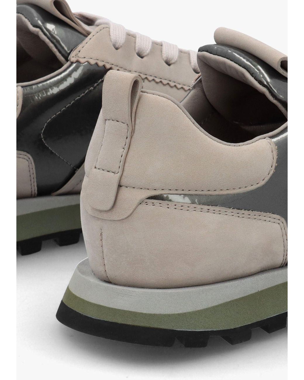 Daniel White Aimie Metallic Leather Runner Trainers