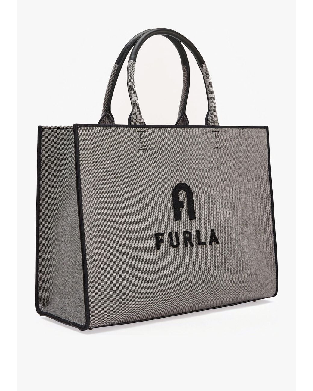 Furla Gray Opportunity L Tote Bag