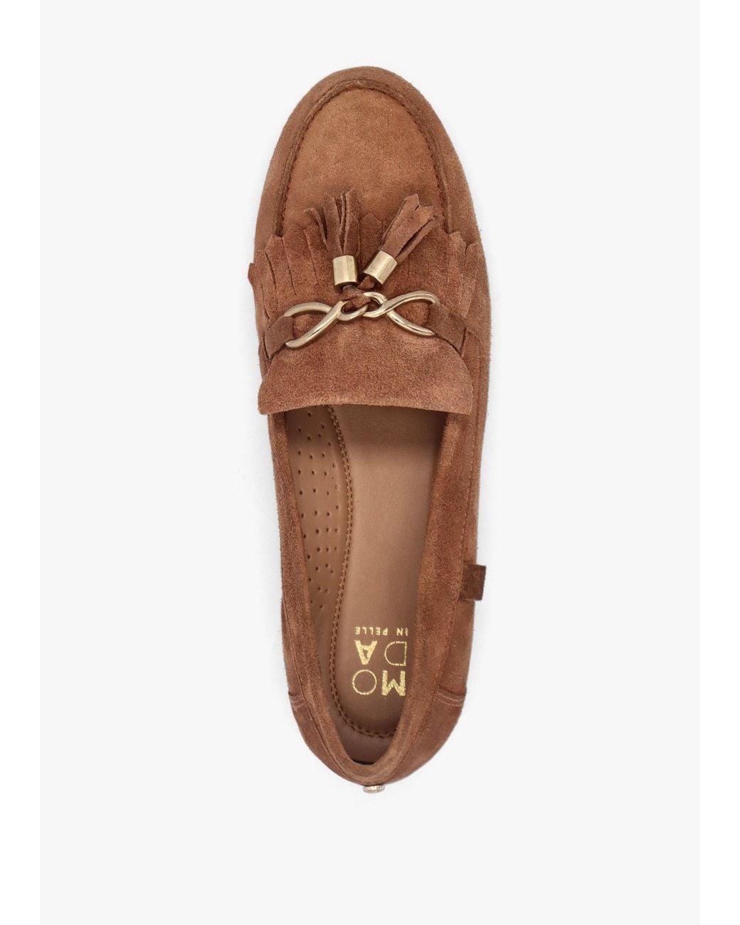 Moda In Pelle Brown Essana Tassel Loafers