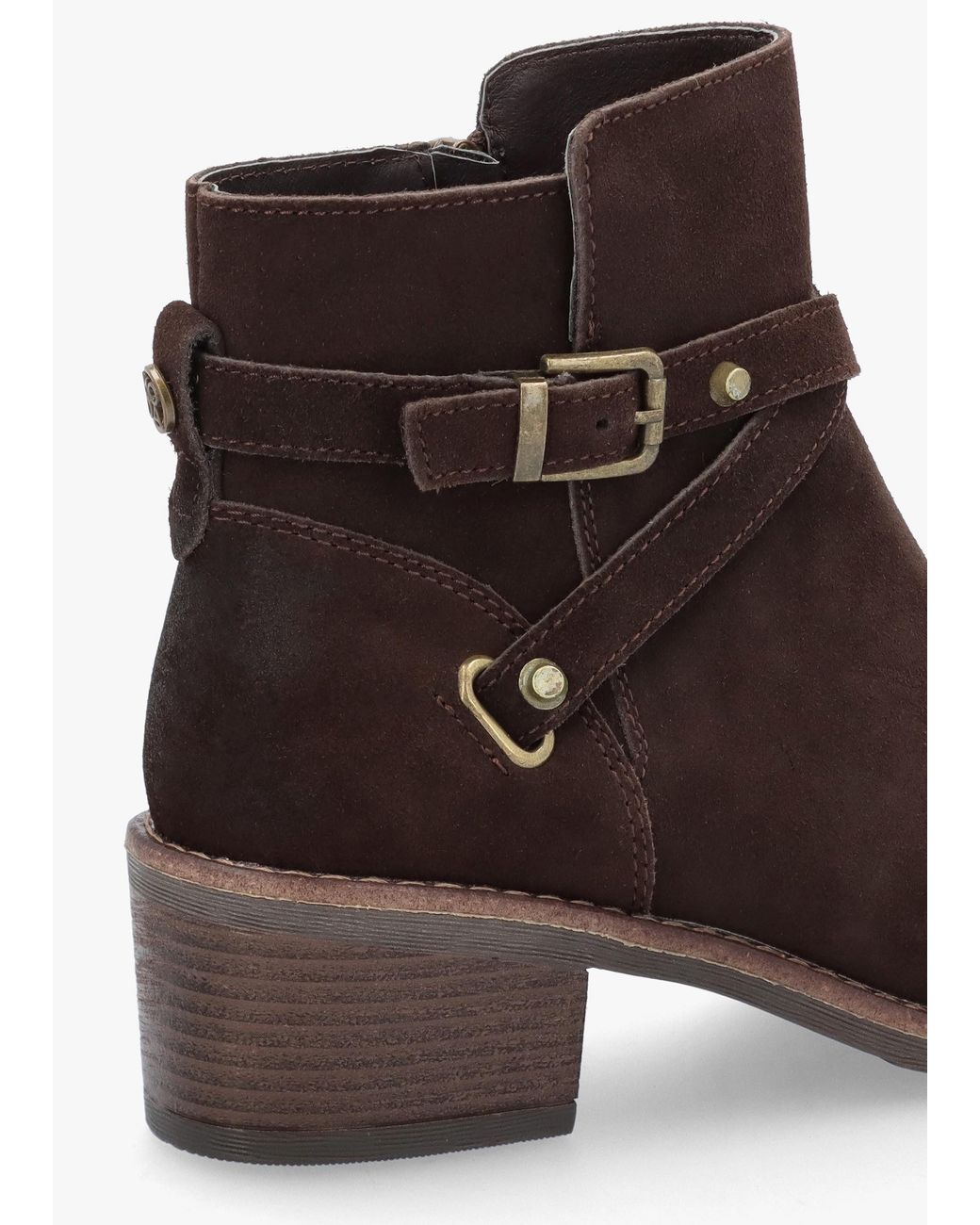 Moda In Pelle Brown Orlena Cross Strap Ankle Boots
