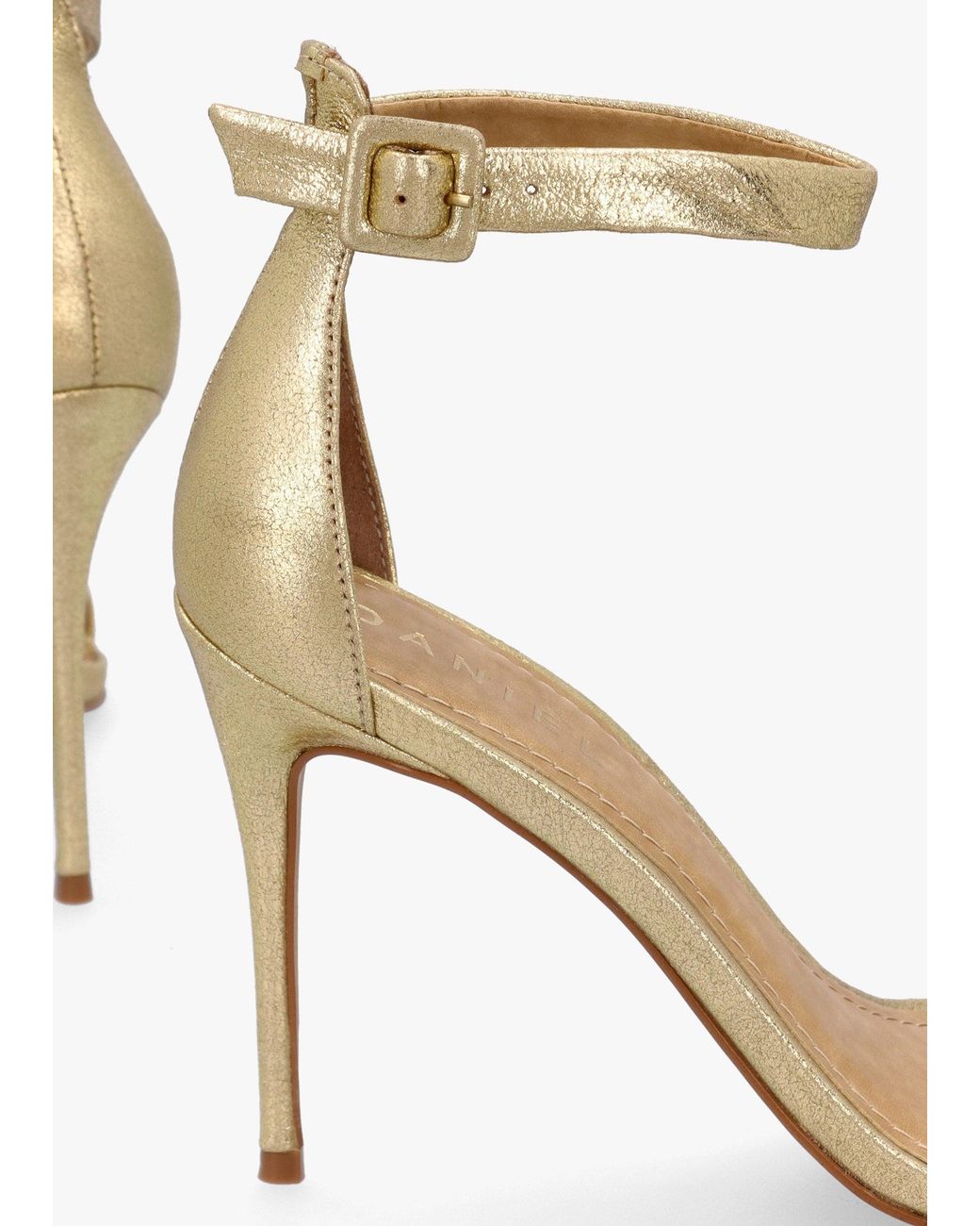 Daniel Metallic Carely Stiletto Heel Sandals