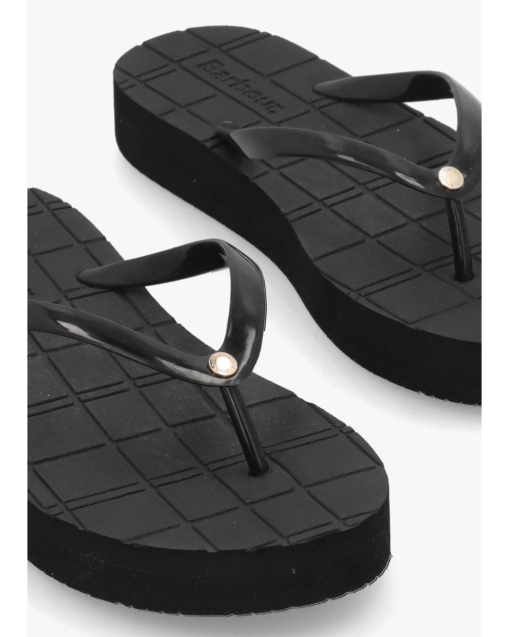 Barbour White Tilda Toe Post Flip Flops