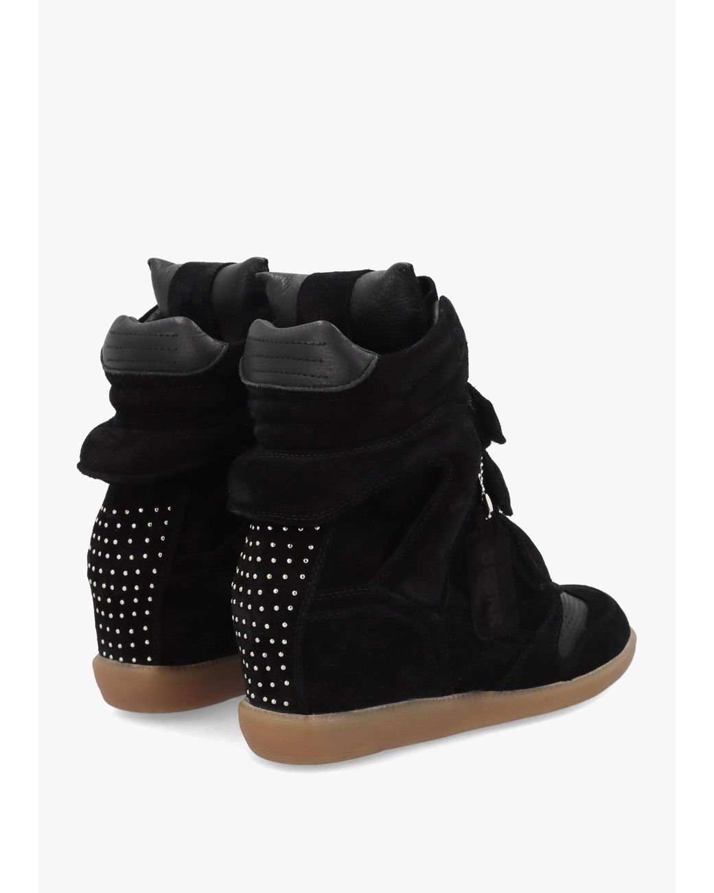 Bronx Black Jae-Yy High Top Wedge Trainers