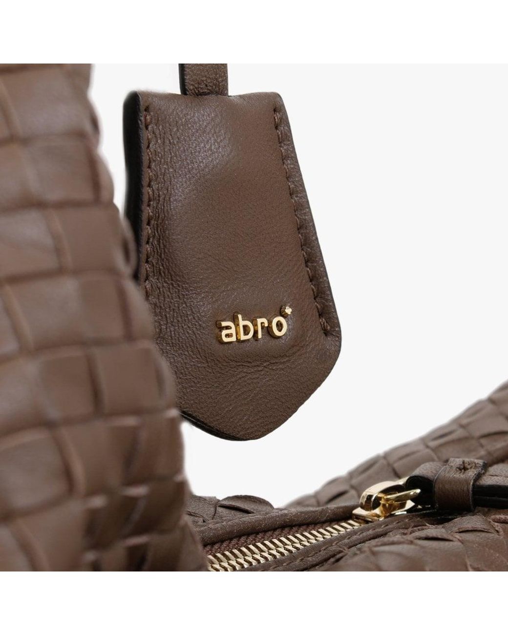 Abro⁺ Brown Leather Woven Hobo Bag | Lyst