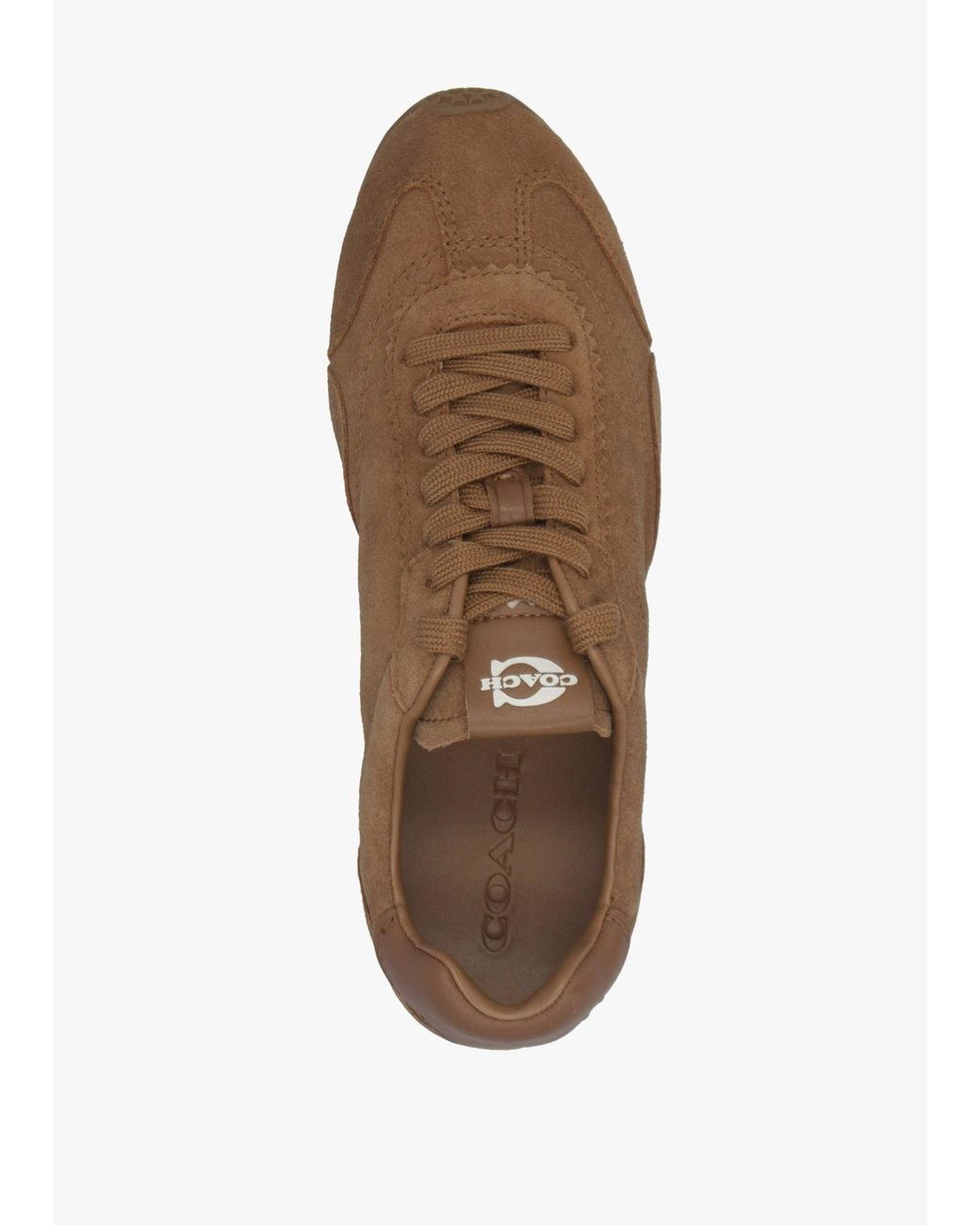 COACH Brown Flat Shadow Suede Trainers