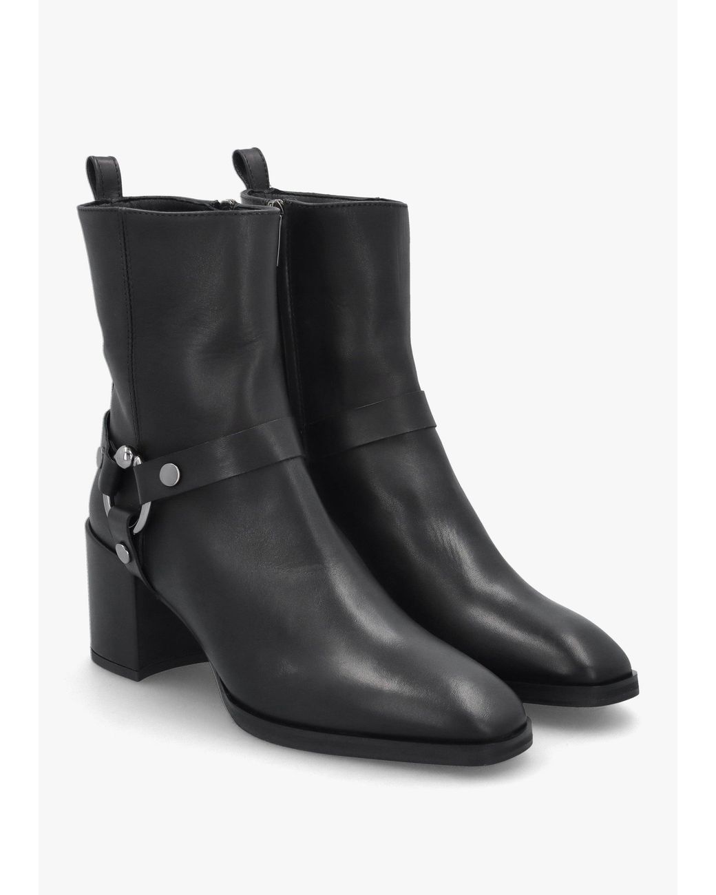 Daniel Black Faith Stirrup Block Heel Ankle Boots