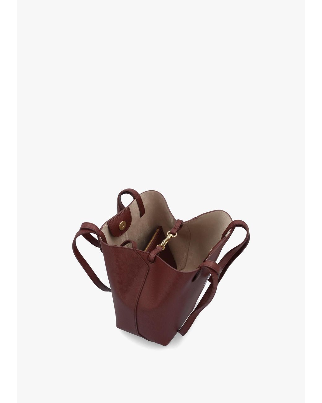 Emporio Armani Purple 1981 Mini Leather Shoulder Bag