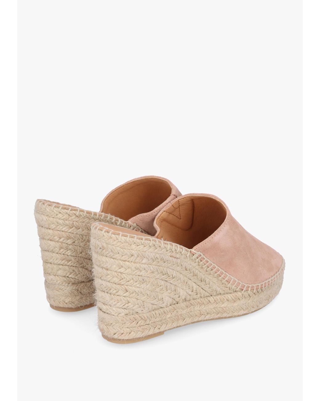 Daniel Multicolor Kris Nude Suede Wedge Espadrille Mules