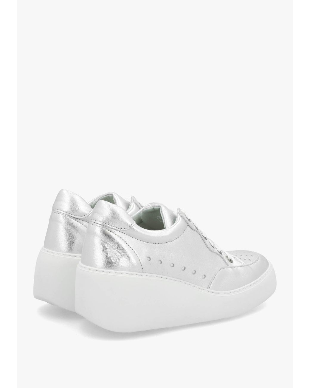 Fly London White Derk Wedge Trainers
