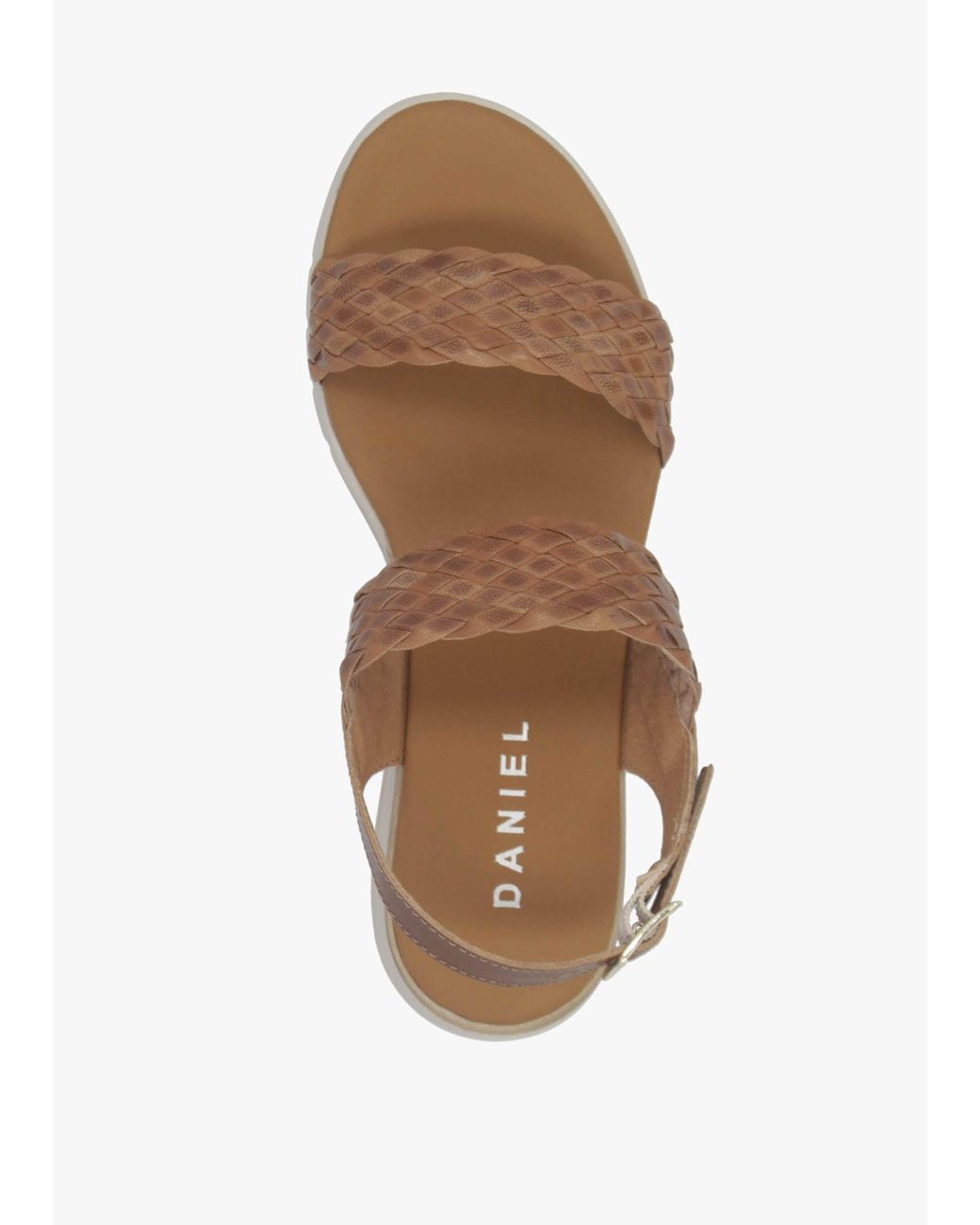 Daniel Multicolor Lait Woven Sling Back Low Wedge Sandals