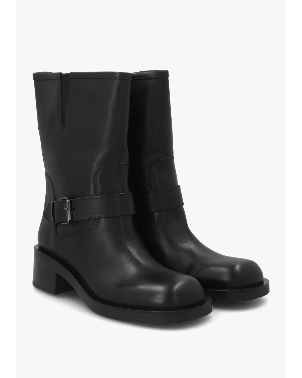 Daniel Black Naomi Buckle Biker Boots