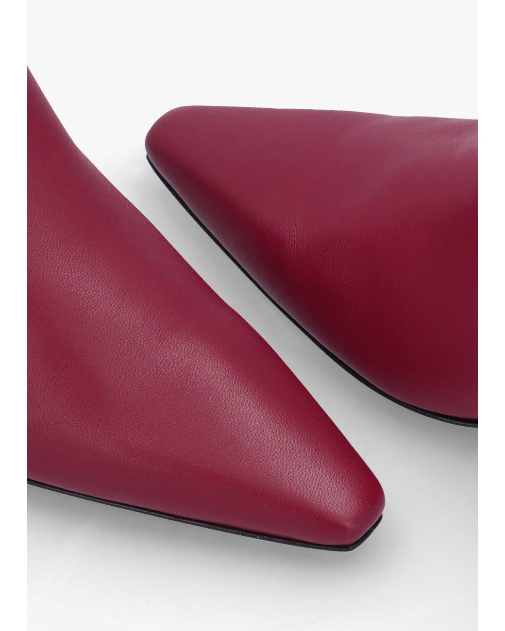 Daniel Red Sedda Burgundy Leather Low Heel Ankle Boots