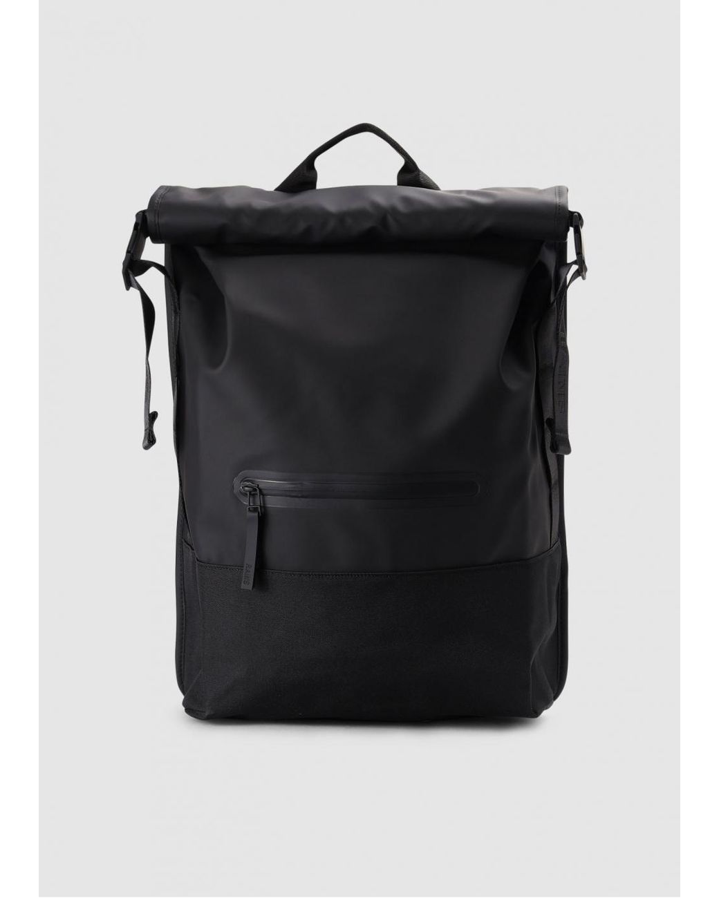 Rains Trail Rolltop Backpack W3 in Black | Lyst