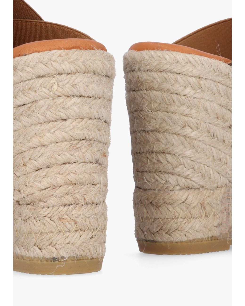 Daniel Brown Khloe Bronze Cross Strap Wedge Espadrille Mules