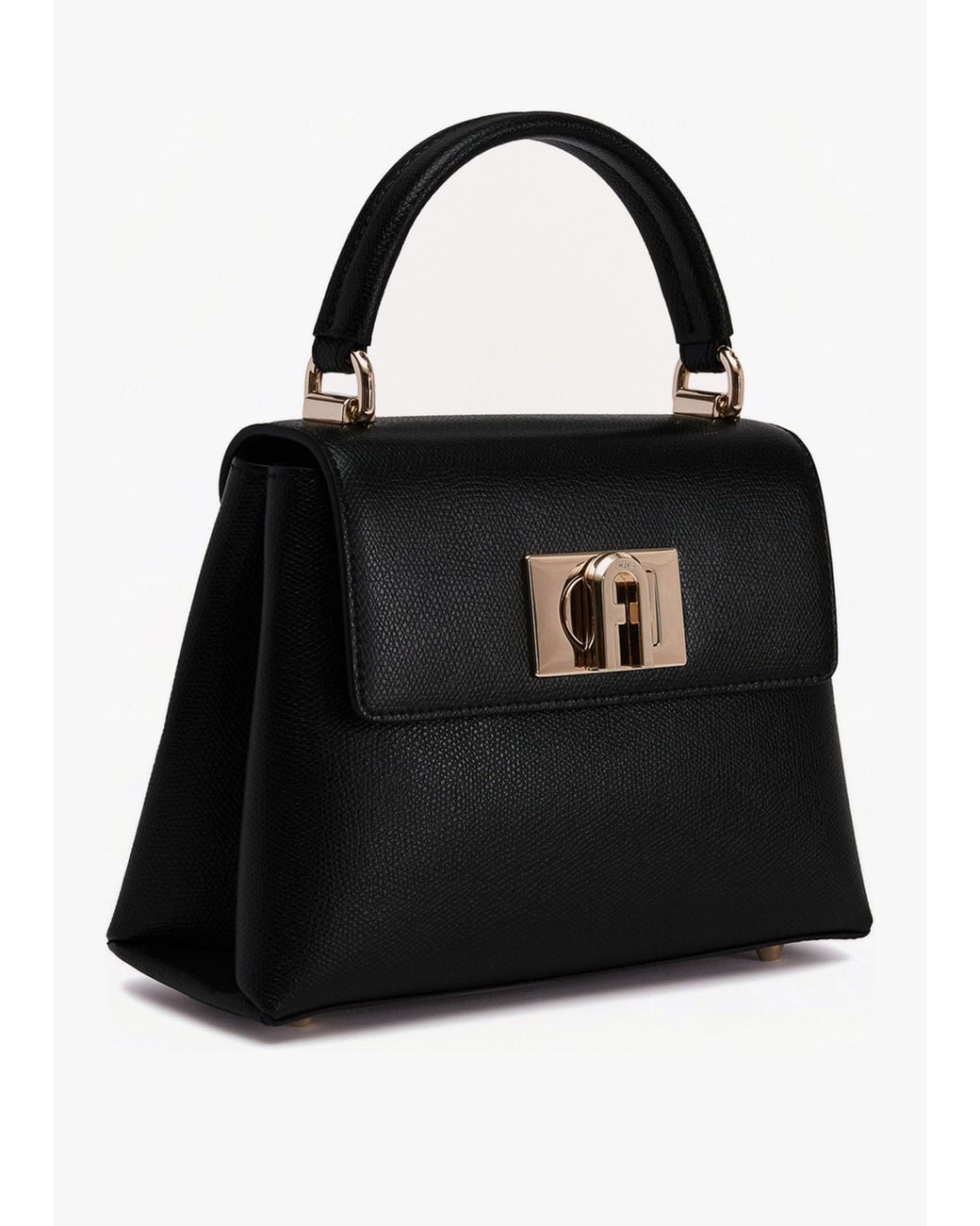 Furla Black 1927 Mini Top Handle Bag