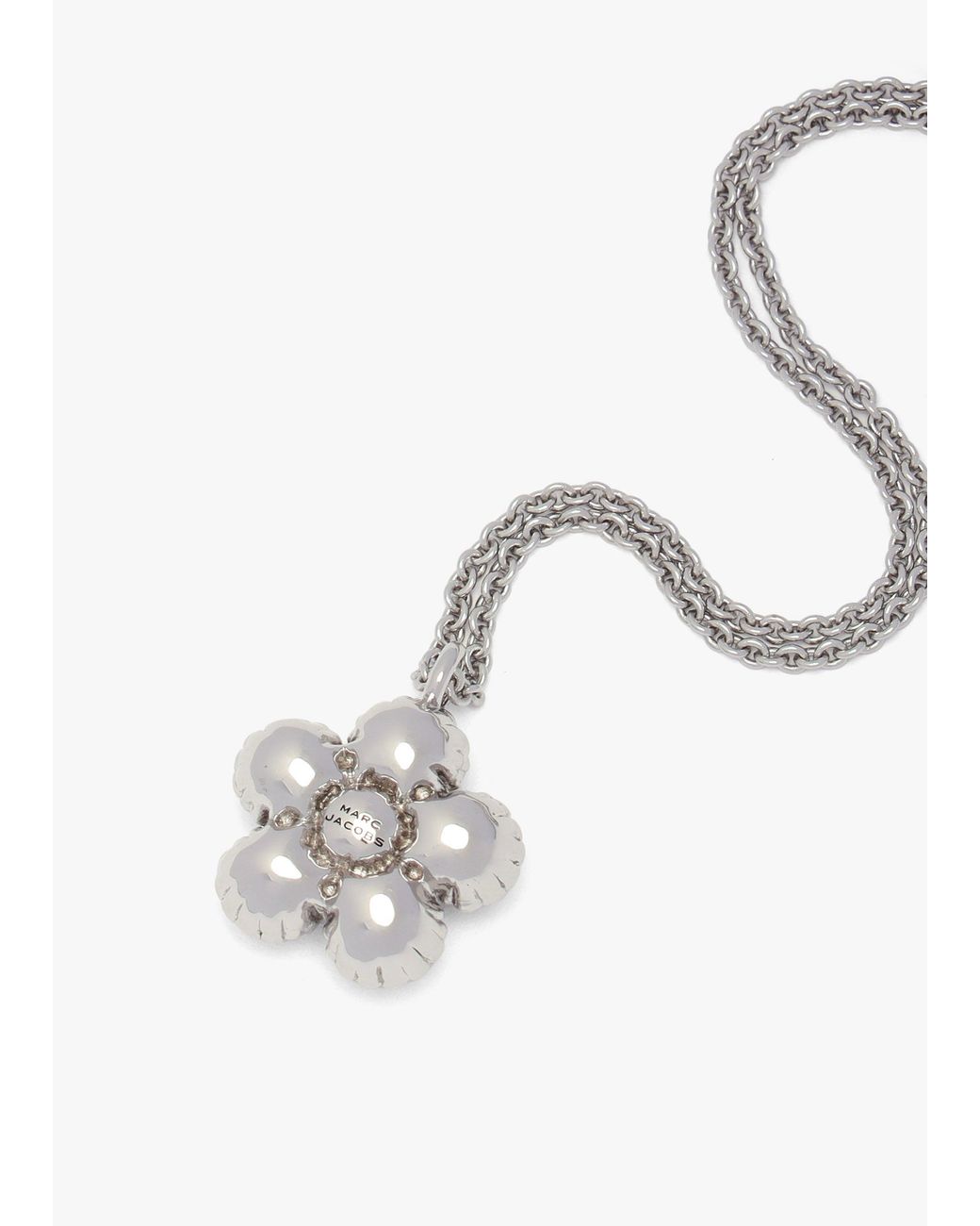 Marc Jacobs Blue The Daisy Balloon Light Antique Necklace