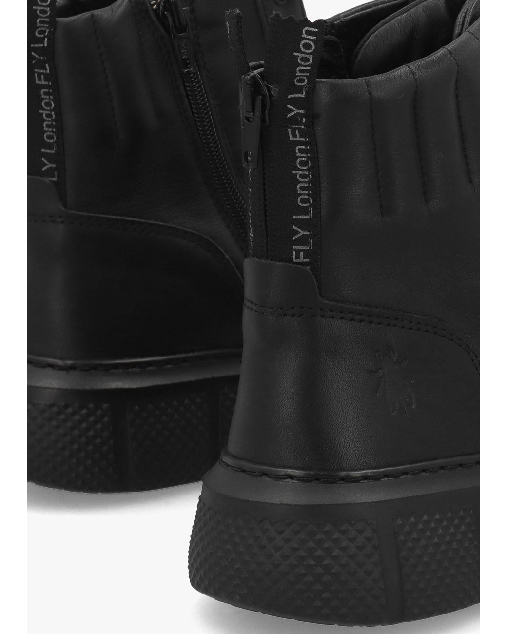 Fly London Black Erby Sporty Ankle Boots