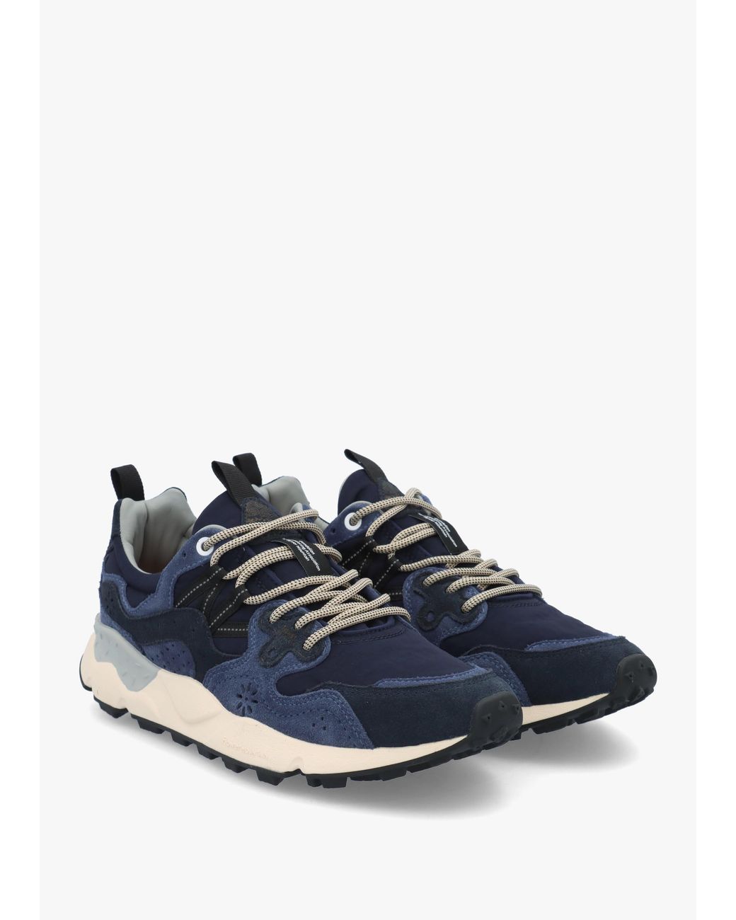 Flower Mountain Yamano 3 Bluette Suede & Nylon Trainers