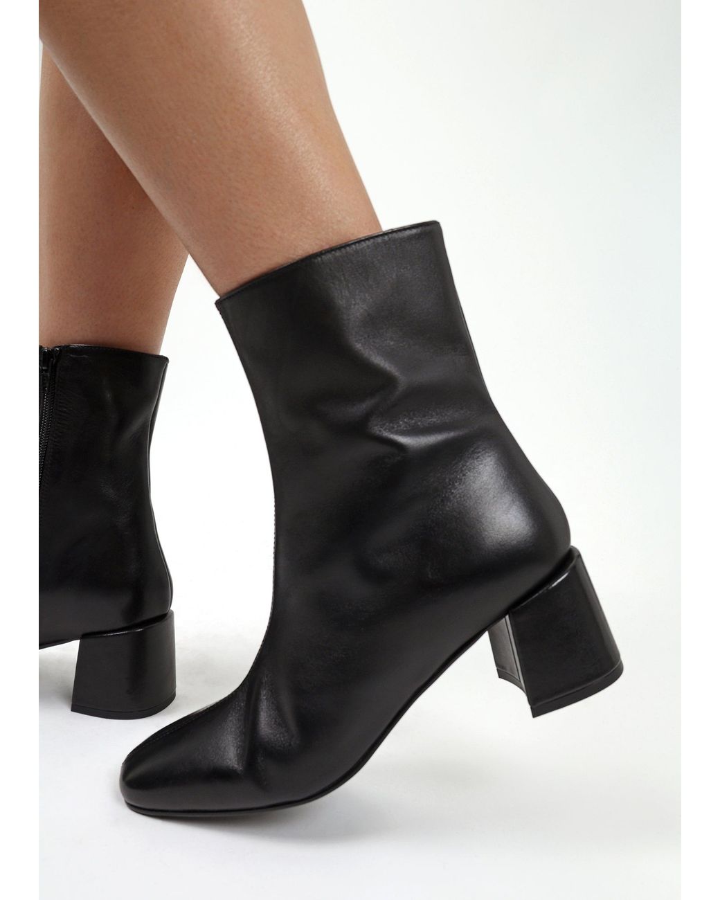 Daniel Black Laney Block Heel Ankle Boots