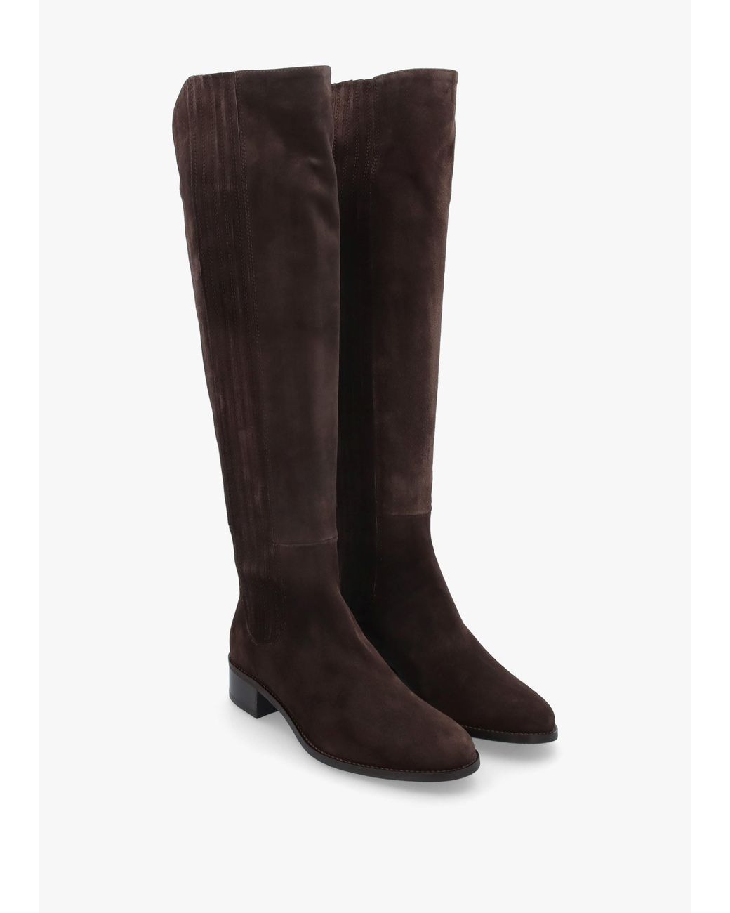 Daniel Black Miele Dark Suede Knee Boots