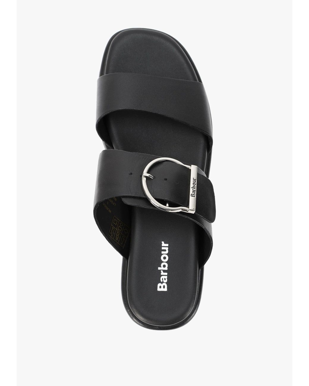 Barbour Black Adele Sandals