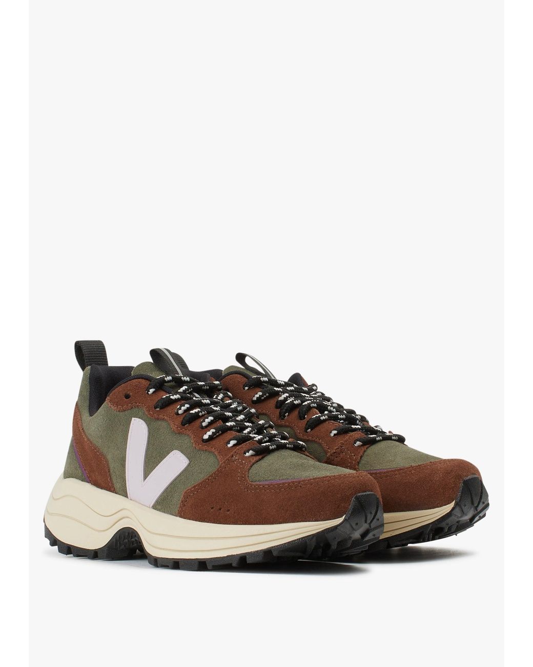 Veja Brown Venturi Vc Suede Trainers