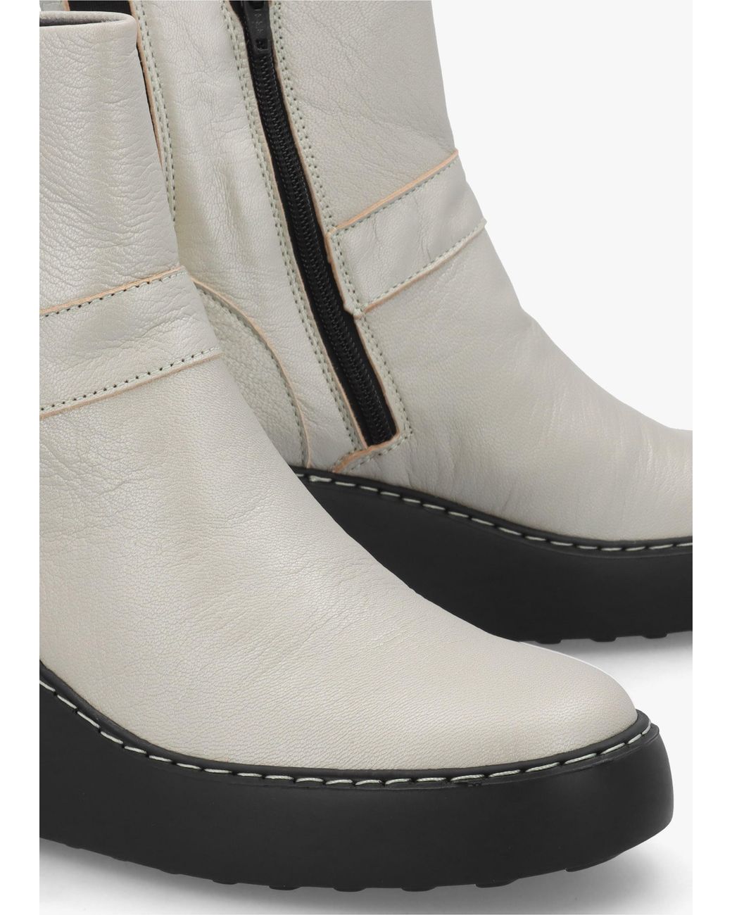 Fly London Multicolor Doxe Leather Wedge Ankle Boots