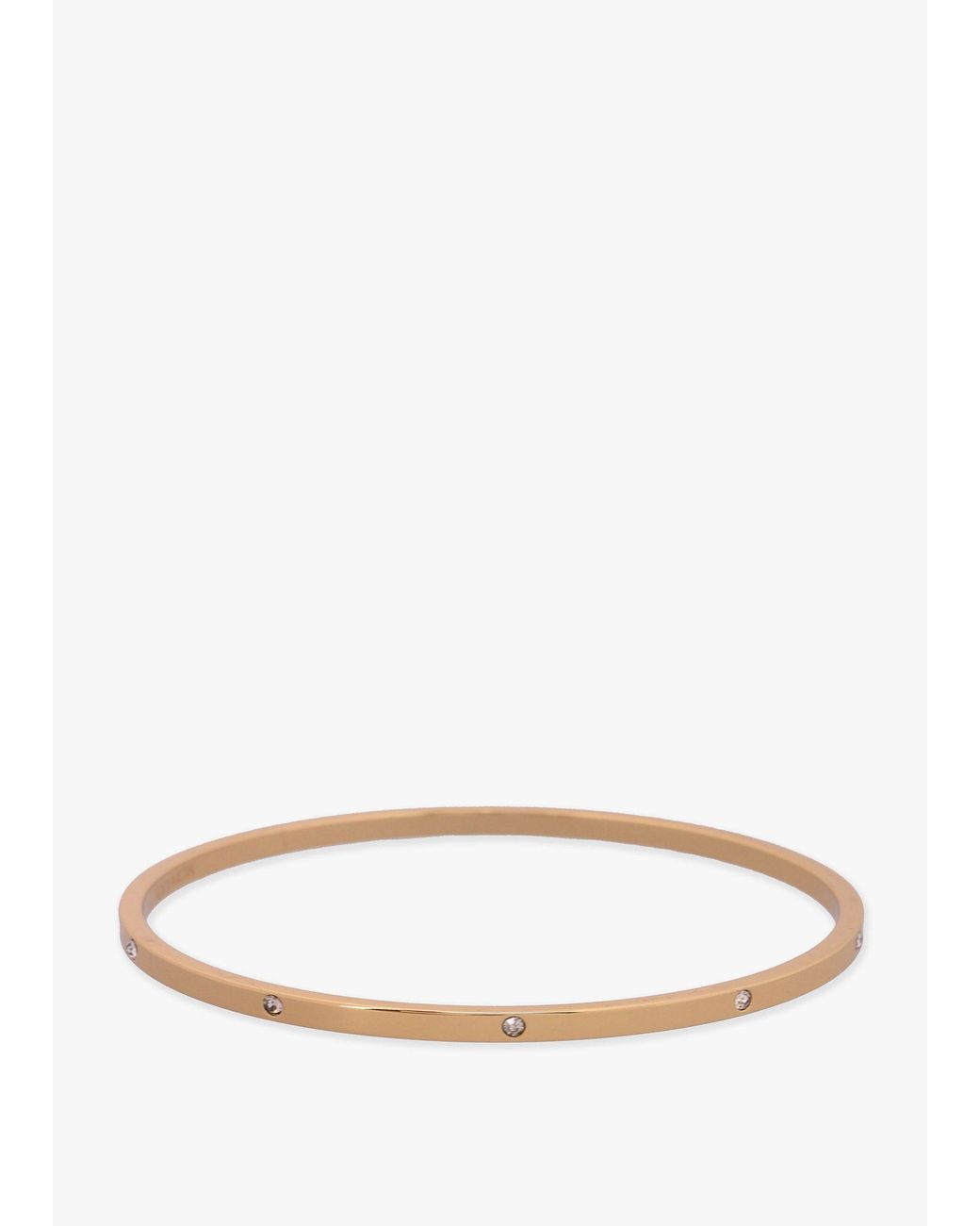 COACH White Logo Crystal Duo Bangle Set