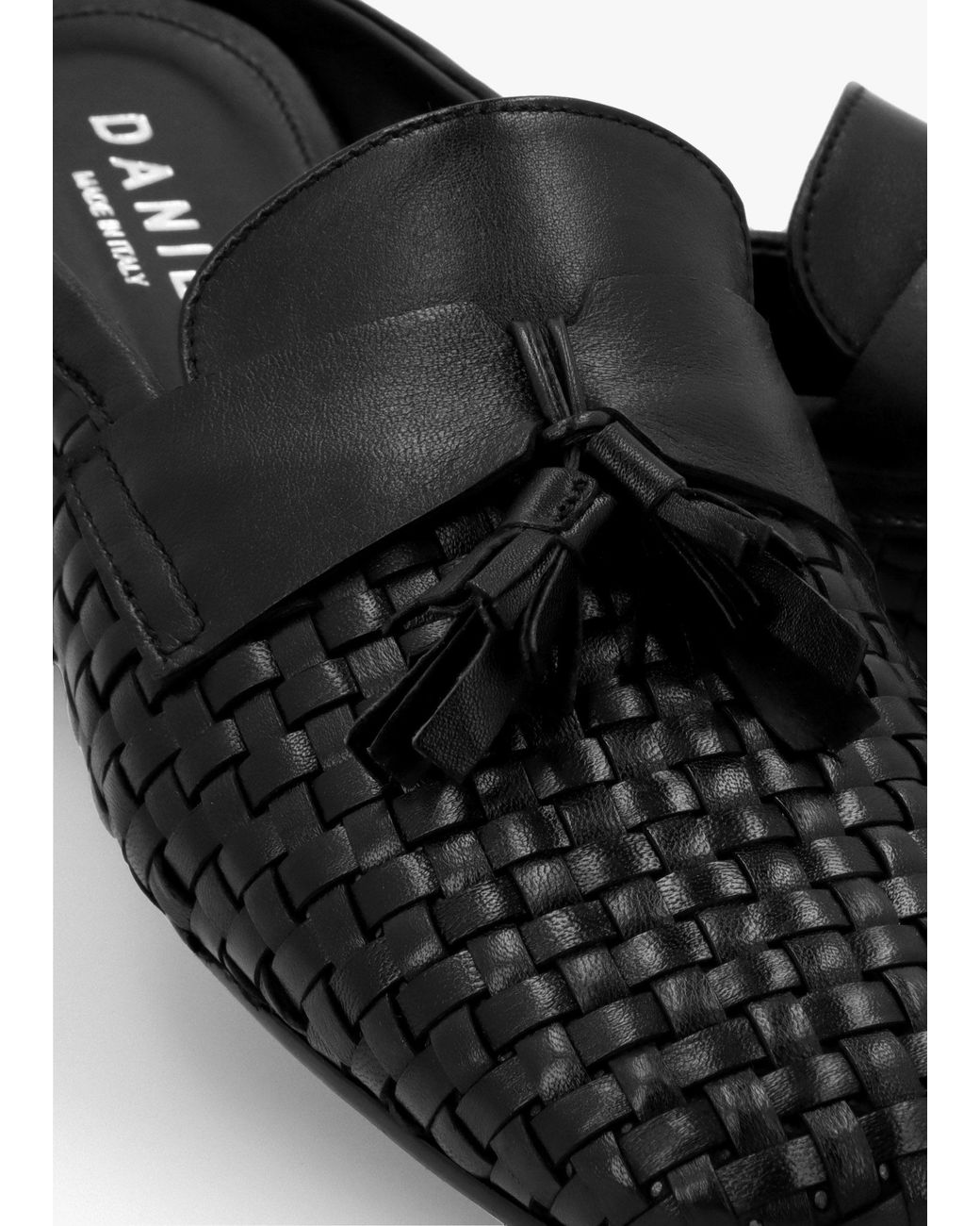 Daniel White Nova Woven Backless Mules