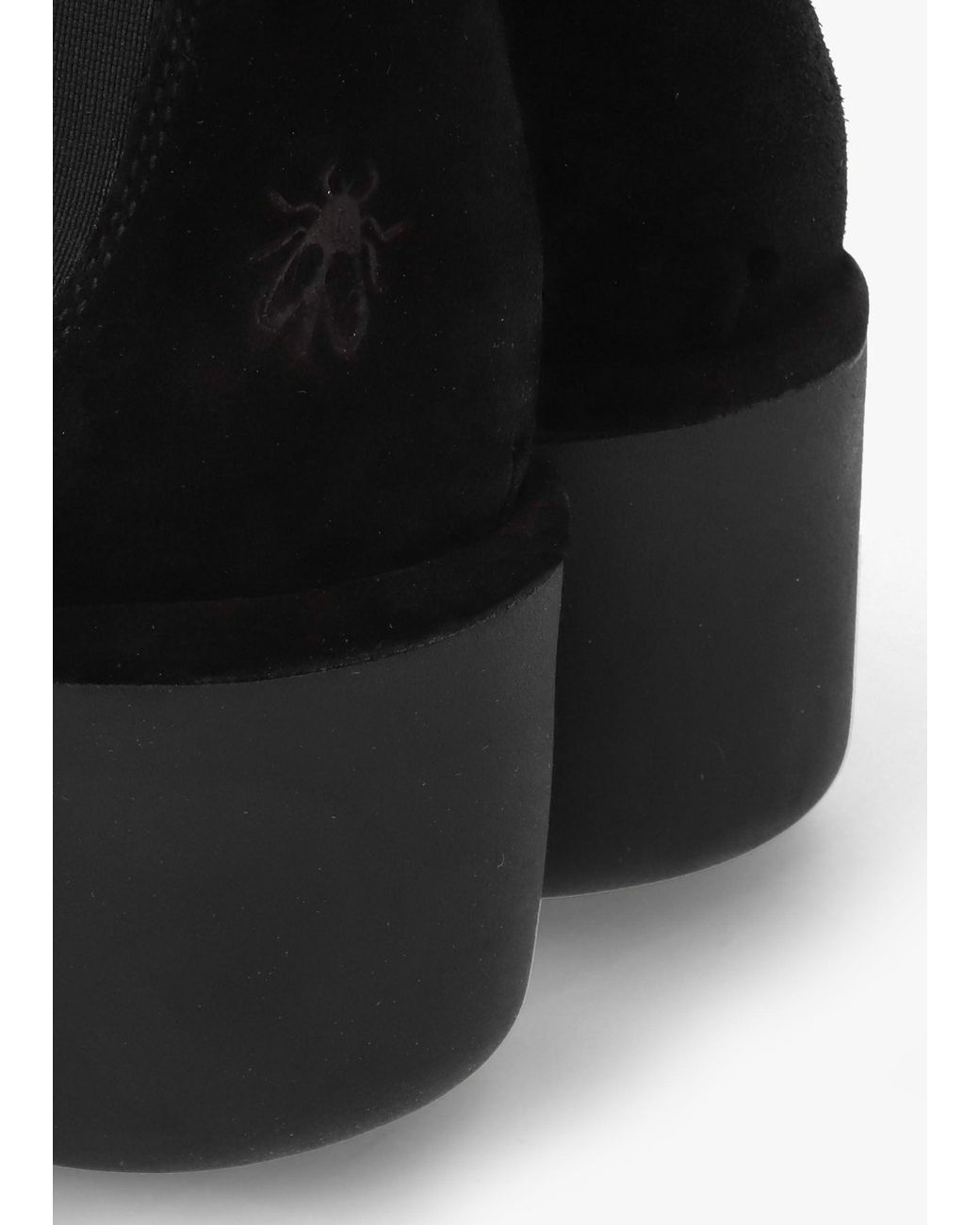 Fly London Black Bagu Wedge Chelsea Boots